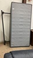 SINGLE BOXSPRING & METAL ROLLING FRAME - NO MATTRESS