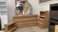 BEDROOM DRESSER SET W/ MIRROR