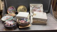 BOX OF COLLECTIBLE PLATES - ASSORTED