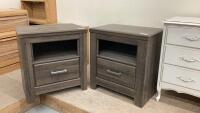 (2) MATCHING SIDE TABLES