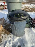 Plastic garbage barrel