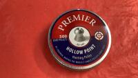 TIN OF PREMIER HOLLOW POINT HUNTING PELLETS... .22 CAL