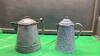 (2) ENAMEL KETTLES