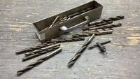 ASSORTED DRILL BITS AND CHUCK