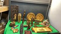 BOXFUL OF WOOD SOUVENIERS