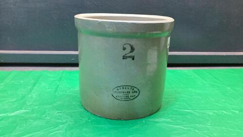 2 GAL MEDALTA CROCK - MEDICINE HAT