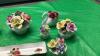 COLLECTION OF PORCELAIN & FINE BONE CHINA FLORAL ARRANGEMENTS & THIMBLE COLLECTION - 2