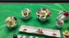 COLLECTION OF PORCELAIN & FINE BONE CHINA FLORAL ARRANGEMENTS & THIMBLE COLLECTION - 3