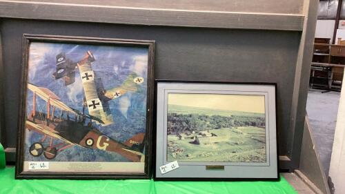 (2) PICTURES - AVIATION PRINT & HOMESTEAD PICTURE