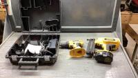 DEWALT 18W CORDLESS BRAD NAILER AND DEWALT CORDLESS DRILL
