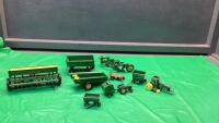 METAL JD IMPLEMENTS & ONE TRACTOR