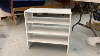 (2) STACKING SHOE SHELVES
