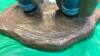 (3) COWBOY STATUES - (2) PLASTER, (1) RESIN - 4