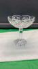 PINWHEEL CRYSTAL CANDY DISH ON PEDESTAL