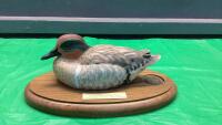 SMALL DUCKS UNLIMITED (SASKATCHEWAN) - DUCK ON WOOD BASE