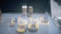BOX OF ASSORTED TAPE