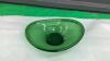 HEAVY GLASS GREEN BOWL - 2