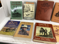 BOX OF BOOKS- WESTERN THEMED,HISTORICAL