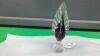 CAITHNESS GLASS PHEASANT. PURPLE BODY - 5