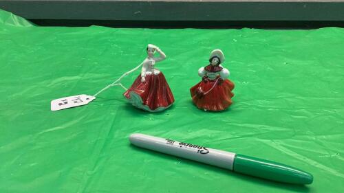 (2) MINIATURE ROYAL DOULTON FIGURINES