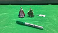 (2) MINIATURE ROYAL DOULTON FIGURINES