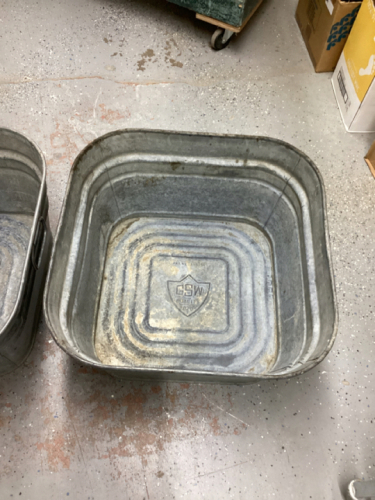 GALVANIZED TIN TUBS