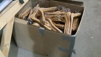 LARGE AMOUNT OF WOODEN HANGERS