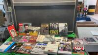 BOXFUL OF ELVIS BOOKS & MAGAZINES