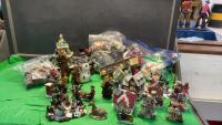 (2) BOXES CHRISTMAS DECOR & HALLOWEEN &ldquo;HAUNTED&rdquo; HOUSES (CAN ADD LIGHTS)