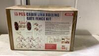 CHAIN LINK ROLLING GATE FENCE KIT