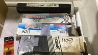 BOX OF 4 WELDINGS RODS & WELDING LENS REPLACEMENT