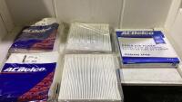 5 ACDELCO CABIN AIR FILTERS