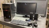 HP ENVY COMPUTER + DELL MONITOR, KEYBOARD, SPEAKERS