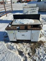 Old wood, burner kitchen stove