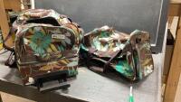 2-PIECE LUGGAGE SET - FLORAL DESIGN