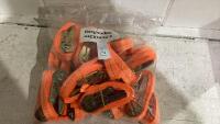 RATCHET STRAPS 20PCS - 2.5CM X 3M - NO HOOKS