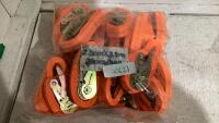 RATCHET STRAPS 20PCS - 3.5CM X 2.5M - NO HOOKS
