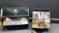 (2)TINS WITH CASSETTES