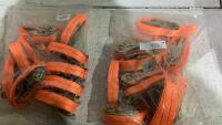 2 RATCHET STRAPS 10PCS - 2.5CM X 1.5M - NO HOOKS