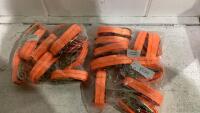 2 RATCHET STRAPS 10PCS - 2.5CM X 2M - NO HOOKS