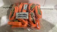 RATCHET STRAPS 20PCS 2.5CM X 3M- NO HOOKS
