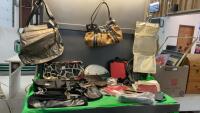 (2) BOXES W/ PURSES, CLUTCHES, WALLETS, INSULATED LUNCH BAGS