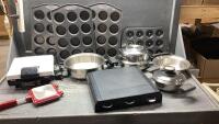 WAFFLE MAKER, SANDWICH PRESS, POTS, POD HOLDER, MUFFIN TINS