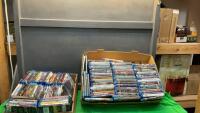 (2) BOXES OF BLU RAY MOVIES