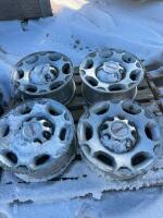 Set a 417 inch GMC aluminum rims