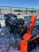 New star 250 quad with Erin&rsquo;s 38 inch wide snowblower