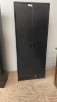BLACK DOUBLE DOOR PANTRY