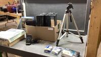 TRIPOD, FILE ORGANIZERS, WHITE ENVELOPES, PRINTER INK