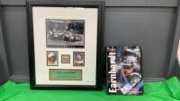 DALE EARNHARDT FRAMED PICTURES & BOOK