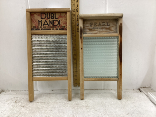 2 SMALL WASHBOARDS